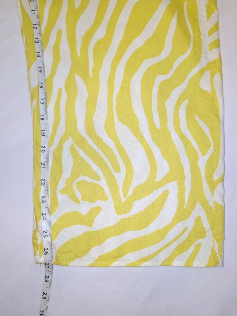 Anthropologie | SET Flannel Pajama Top & Bottom Citron Zebra Print | Size XL* - Picture 11 of 15
